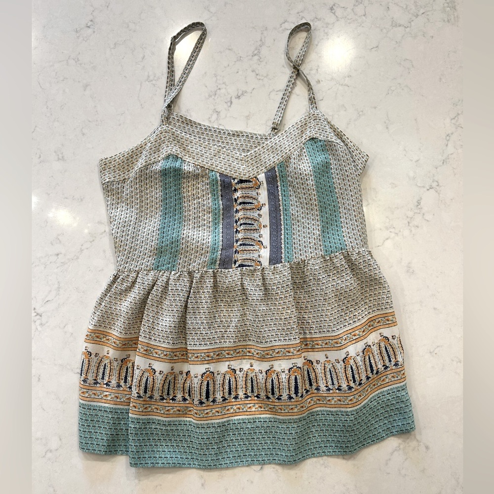 Vanessa Virginia 100% Silk Tank Anthropologie